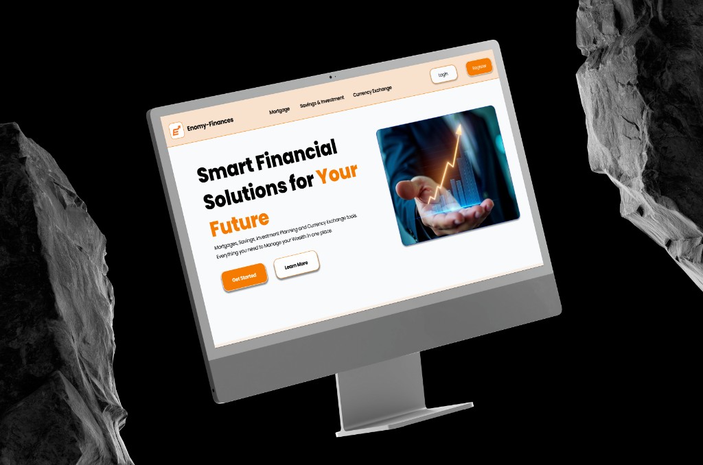 Enomy-Finances Financial Services Website UI/UX design