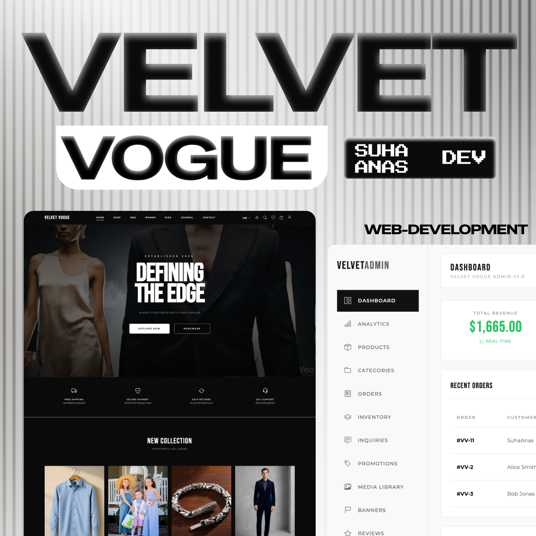 Velvet Vogue Luxury E-Commerce Platform